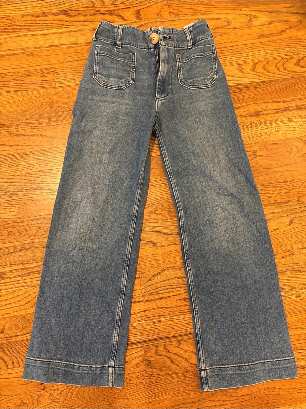 Anthropologie Maeve The Colette cropped Wide Leg Jeans